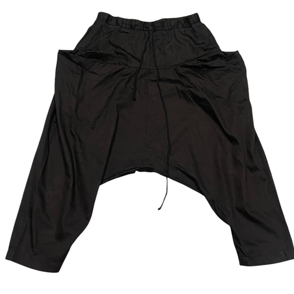 RIA DUNN lost foundHarem Pants Elastic Waist Drop Crotch...